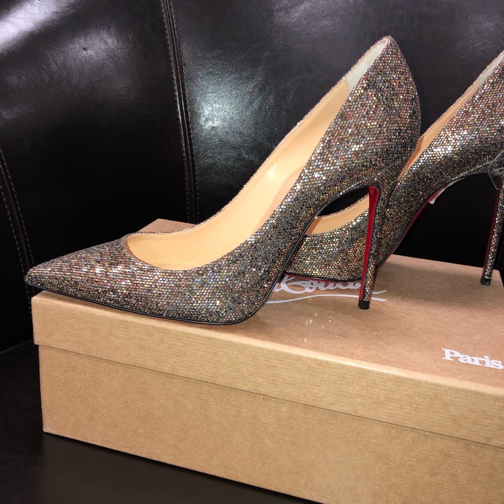 🔥 Christian Louboutin - Decollete Glitter 38 8 - Picture 4 of 8